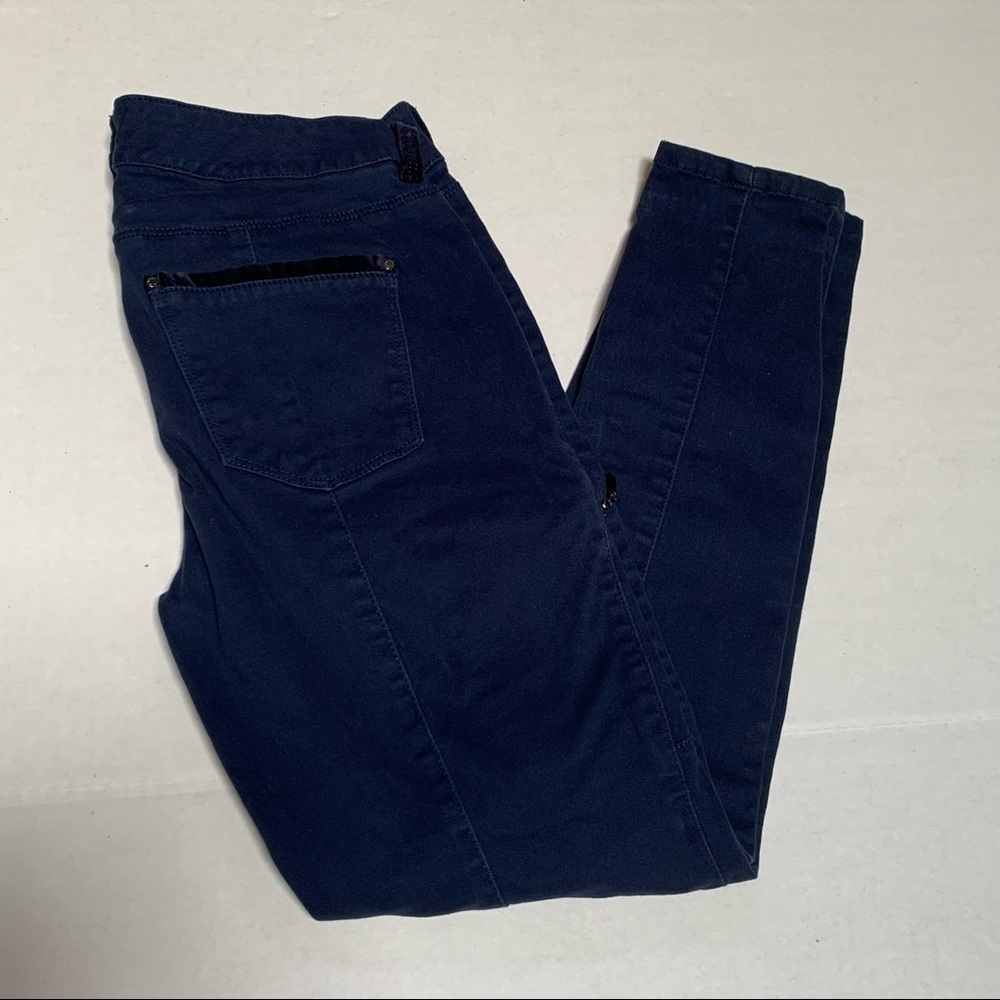 White House Black Market Navy Blue Skinny Ankle Pant Size 2
